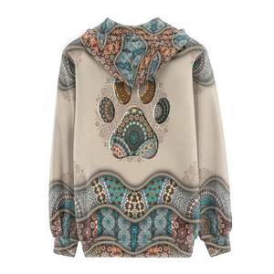 Ropa de mujer, sudadera con capucha con estampado floral de invierno, talla americana, sudadera con capucha para mujer, ropa de calle, sudadera con capucha de moda para mujer - Product Image 2