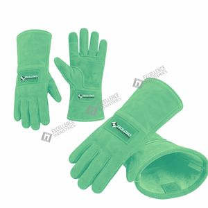 Guantes de Soldadura de Cuero Resistentes al Calor, Guantes de Seguridad para Trabajos Industriales, Soldadura de Metales y Uso en Talleres - Product Image 3