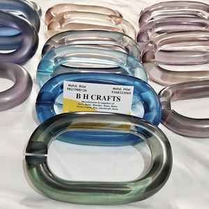 Cadena de Resina Transparente y de Colores para Decoración de Paredes, Eslabones de Cadena Modernos, Hermosas Cadenas Coloridas Removibles para Año Nuevo - Product Image 4