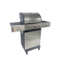 Barbecue portable au charbon de bois avec bol en acier rond et pieds stables pour pique-nique, camping et cuisine en plein air
