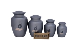 Urna para cenizas de mascotas Urnas con estampado de pata para animales Tamaño de metal Personalizado Precio al por mayor Suministros funerarios Urna Cremación para animales - Product Image 2