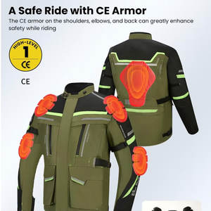 Chaqueta de Motociclismo Personalizada, Transpirable, Resistente al Viento e Impermeable, de Alta Gama, con Protección UV, Estampada, Tallas Grandes - Product Image 5
