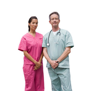 Combinaison médicale de haute qualité personnalisable uniformes d'allaitement en tissu doux fermeture à la taille élastique ensemble de hauts en coton et en polyester pour l'hiver - Product Image 5