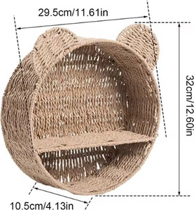 Tendencia de Moda: Estante Colgante de Pared de Mimbre Natural Ecológico y Sostenible, Diseño Único, Esencial para Habitaciones Infantiles, Venta al Por Mayor - Product Image 5