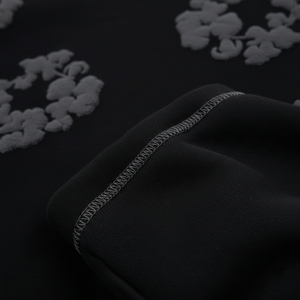 Hoodies surdimensionnés (col rond / épaules tombantes) avec impression puff, design personnalisé, nouveaux hoodies OEM pour hommes - Product Image 3