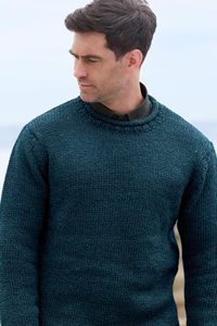 Pull en laine signature avec motifs tricotés personnalisés, manches longues, pour homme et femme, avec marque privée - Product Image 4