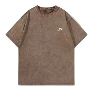 T-shirts personnalisés streetwear pour hommes, effet vintage délavé, 100% coton 250G, respirants, style hip-hop, manches courtes, vente en gros, tee-shirt USA - Product Image 1