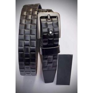 Cinturones de Cuero Genuino para Hombre Estilo Vintage con Hebilla de Latón Resistente Grabada y Diseños de Bordado Personalizados - Product Image 4
