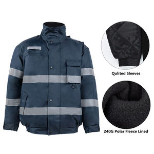 Chaqueta de Seguridad Impermeable Unisex de Alta Calidad y Alta Visibilidad para Trabajo, Ligera, Precio Económico al por Mayor - Product Image 3