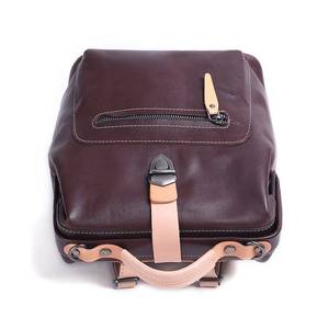 Masterpiece Vintage Leather <b>Backpack</b> <b>Waterproof</b> Anti-Theft Laptop Rucksack Genuine Leather Unit LBP-0398 - Product Image 5
