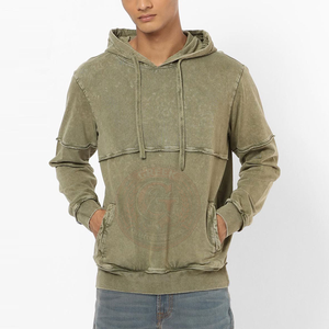 Sudadera con Capucha de Felpa de Algodón Premium para Hombre, Corte Holgado, para Uso Diario Informal y Moda Urbana Moderna - Product Image 1