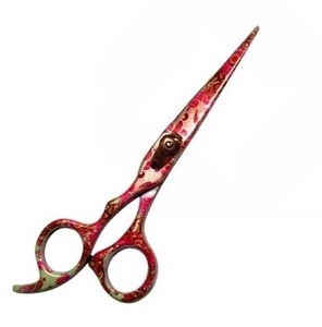 Multi-Color Ceramic Handle Thinning <b>Barber</b> Scissors with Stainless Steel <b>Blade</b> Sharp Tip for Hair Use - Product Image 1