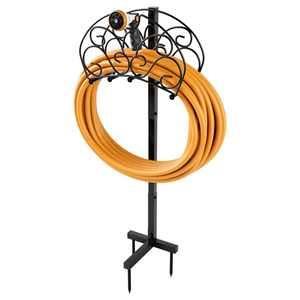 Robusto Porta Tubi Flessibili Autoportante in Acciaio per Giardini e Patii - Product Image 1