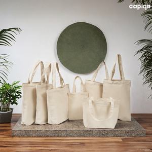 Bolsa de Mano de Lona de Algodón Ecológica con Asa Larga y Estampado de Letras Personalizado al por Mayor OEM - Product Image 3
