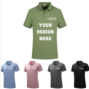 Polo en piqué à manches courtes rose uni pour homme, style décontracté, coupe régulière, respirant, couleur unie, golf, extérieur - Product Image 5