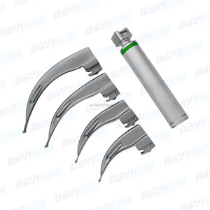 Ensemble et kit de laryngoscope à fibres optiques McIntosh - Acier inoxydable réutilisable, approuvé CE ISO - Product Image 6
