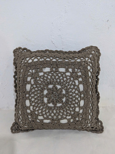 Handmade Boho Macrame <b>Pillow</b> Cover, 100% Cotton Cushion Cover, Vintage Decorative Throw <b>Pillow</b>, <b>Sofa</b> Bed Home Decor - Product Image 2