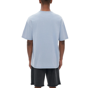 Blank Acid Wash <b>T</b> Shirt Oversized Faded Heavyweight Cotton Streetwear OEM Apparel - Product Image 4