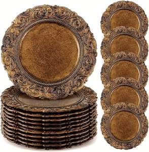 Assiette de Présentation en Plastique Premium – Base Élégante et Durable pour la Décoration de Table de Mariage et de Fête - Product Image 1