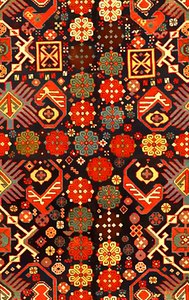 Red Floral Pattern 100% Polyester Anti-Pill <b>Fabric</b> for Sarees Dresses Kurtis Tops Scarves Home Decor and Suit - Product Image 5