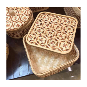 Panier en bambou au meilleur prix, panier de rangement en bambou pour la présentation d'aliments, de bijoux, pour la maison, Vietnam par 99 Gold Data - Product Image 5