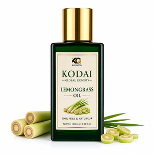 Huile Essentielle de Citronnelle du Tamil Nadu 100% Pure et Naturelle de Qualité Supérieure, Distillée à la Vapeur, pour Aromathérapie et Soin du Visage, par Kodai Global Export - Product Image 1