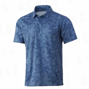 Chemises de pêche à col boutonné personnalisées, manches longues, sublimation, anti-UV UPF 50, séchage rapide, respirantes, 100% polyester, vêtements pour hommes - Product Image 4
