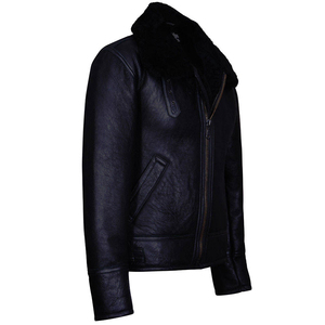 Customized Real Sheepskin Shearling Fur <b>Jacket</b>/2022 Black Sheepskin <b>Winter</b> <b>Jacket</b> Brown/Top Sheepskin Fur <b>Jacket</b> for <b>Men</b> - Product Image 5