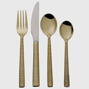 Cuchara de lujo moderna, tenedor y cuchillo, cubiertos, increíble diseño plano, cuchillos de mango largo y cuchara, tenedor, juego de cubiertos - Product Image 2