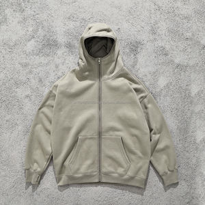 Unique Balaclava Style Unisex <b>Ninja</b> <b>Hoodie</b> High Quality 350 Gsm 100% Cotton Oversize Mask Zip Up Hoodies Sweatshirt Warm Clothes - Product Image 3