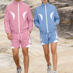 Comfortable Custom Design Custom Outdoor Vacation Fashion Windproof Jogger Running Sportswear Casual Lightweight Windbreaker Set - Product Image 4