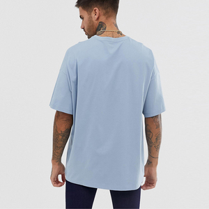 T-shirts pour hommes de haute qualité en gros, coupe oversize à épaules tombantes, impression graphique personnalisée de marque - Product Image 1