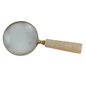 Loupe classique à thème avec finition normale en résine, design décoratif d'intérieur, pour lire des livres et des magazines, loupe en métal - Product Image 4