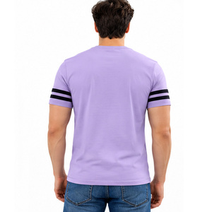 Camiseta de algodón para hombre, uso diario, tela suave premium, logotipo personalizado, ropa OEM ODM, proveedor de fábrica, camiseta de cuello redondo de algodón para hombre - Product Image 2