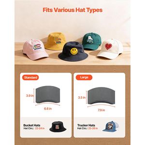 Pressa a Caldo con Piastre Intercambiabili e Controllo Preciso di Temperatura e Tempo, per 2 Cappelli - Product Image 3