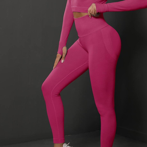 Mid-Waist Casual Breathable Yoga Pants Sports <b>Leggings</b> with Solid <b>Pattern</b> Custom Made - Product Image 6