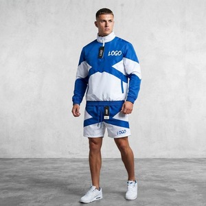 ชุดวอร์มกันลมแบบสั้นสำหรับผู้ชาย  ผ้าแห้งเร็ว  ซิปสะท้อนแสง  ระบายอากาศได้ดี  เป็นมิตรกับสิ่งแวดล้อม  แบบลำลอง  สำหรับฤดูหนาว  สามารถปรับแต่งได้ - Product Image 5