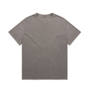 Camiseta de Algodón Premium para Hombre, Cuello Redondo, Manga Corta, Corte Holgado, Tejido Grueso, Prenda Lisa, Ropa al por Mayor - Product Image 5