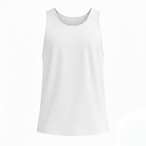 Camiseta sin Mangas de Verano para Hombre, de Alta Calidad, 100% Algodón, Transpirable, Cuello Redondo, Estilo Casual Elegante, para Fitness, Gimnasio, Tallas Grandes - Product Image 6