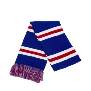 Écharpe longue rayée en tricot pour femme, 100% acrylique, chaude et isolante pour l'hiver, style classique, vêtement pour adulte - Product Image 4
