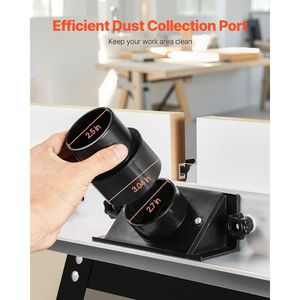 Tavolo per Fresatrice da Banco con Guida Regolabile 24 x 15,7 Pollici, Base in Metallo Robusta, Piano in MDF da 2-1/2 Pollici per Fresatura del Legno - Product Image 5