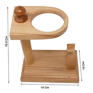 Jarra de cuerno vikinga hecha a mano con soporte de madera y adornos de latón, taza medieval para cerveza o hidromiel, jarra de cuerno de toro, apta para alimentos, regalo para padrinos de boda - Product Image 2