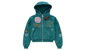 Sweat à capuche personnalisé en molleton de coton, coupe oversize et carrée, épaules tombantes, options de délavage vintage à l'acide, poche avant zippée - Product Image 5