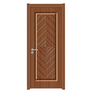 Puerta de Madera Sólida con Acabado Polimérico Anti-Grietas y Resistente a las Termitas, 40 mm de Grosor, Panel Hueco Tallado, Diseño Moderno para Baño y Cocina - Product Image 1