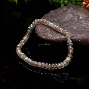 Flashy Natural <b>Labradorite</b> <b>Bracelet</b> Handmade Healing Crystal Stretch <b>Bracelet</b> <b>Labradorite</b> Gemstone Jewelry Making Wholesale Bulk - Product Image 6