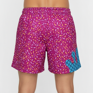 กางเกงขาสั้นกีฬาตาข่ายเอวยางยืด แห้งเร็ว ระบายอากาศได้ดี สำหรับผู้ชาย พร้อมโลโก้แบบกำหนดเองได้  สามารถปรับแต่งสีและลวดลายได้ - Product Image 5