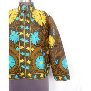 Handmade Classy Embroidered Vintage Cotrise <b>Jacket</b> Women Eco-Friendly Quick Dry Breathable Cotton Lining Full Winter Summer - Product Image 3