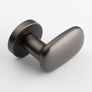 Pomo de Puerta Ovalado de Alta Resistencia, Aleación de Zinc, Diseño Compacto, Redondo, Herraje Interior para Dormitorio, Baño, Oficina, Hotel, Pasillo - Product Image 5