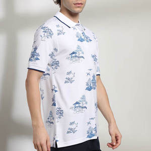 Polo de Golf de Poliéster Transpirable de Primera Calidad para Hombre, de Secado Rápido, de Manga Corta, con Logotipo Personalizado por Sublimación, Tallas Grandes - Product Image 6