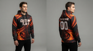 Vêtements de sport à capuche personnalisés avec impression par sublimation pour la course à pied et l'entraînement en salle de sport - Product Image 4